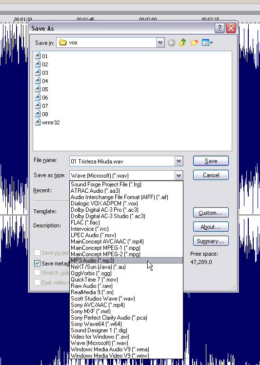 sony music center pc convert mp3 to wav