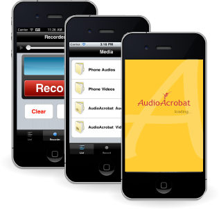 AudioAcrobat iPhone App for Coaches