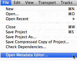 Audacity: How To Add MP3 Metadata (Mac OS X)